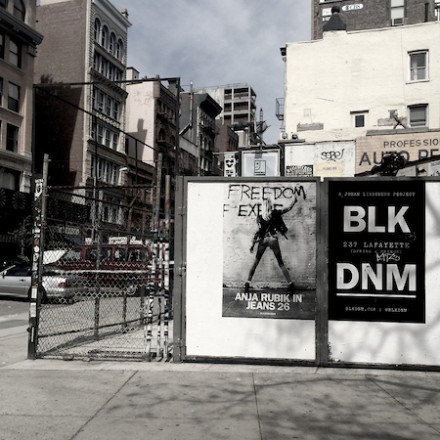 10th BLK DNM Wild Poster in Downtown NYC