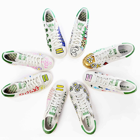 adidas Stan Smiths customized by Pharrell Williams