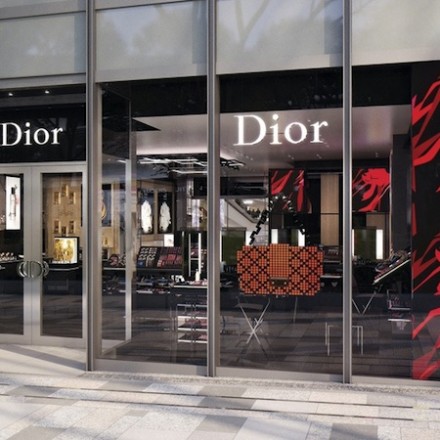 Dior perfume and beauty boutique in Tokyo