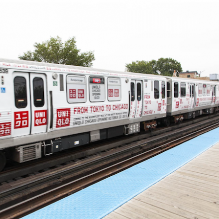 Uniqlo Chicago Train Takeover