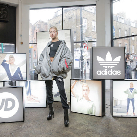 Hailey Baldwin curates Adidas LFW show