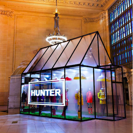 Hunter Boots Popup at Grand Central Terminal