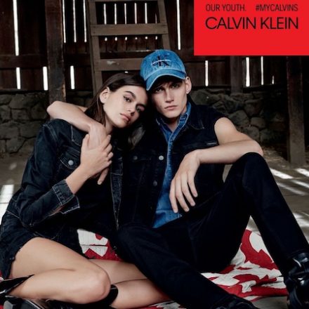 Kaia and Presley Gerber for Calvin Klein Spring 2018 Campaign