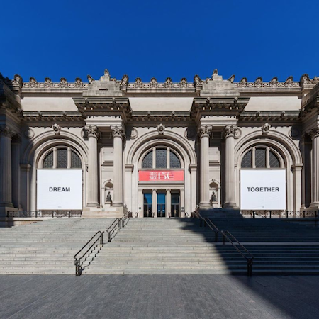 The Met to reopen with the banner by Yoko Ono