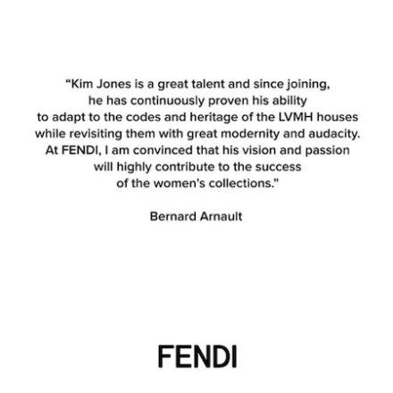 Kim Jones for FENDI